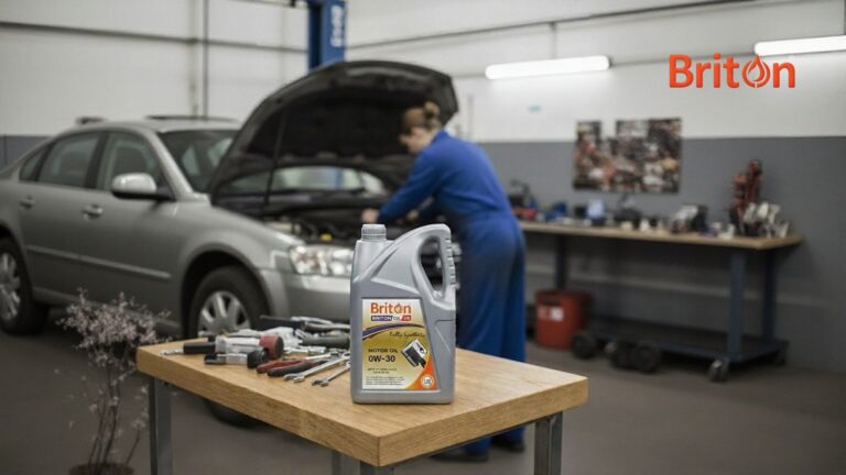 Best 0W30 Fully Synthetic Motor Oil in Muscat Briton Oil 0W30 Fully Synthetic Motor Oil bottle with premium engine protection in Muscat