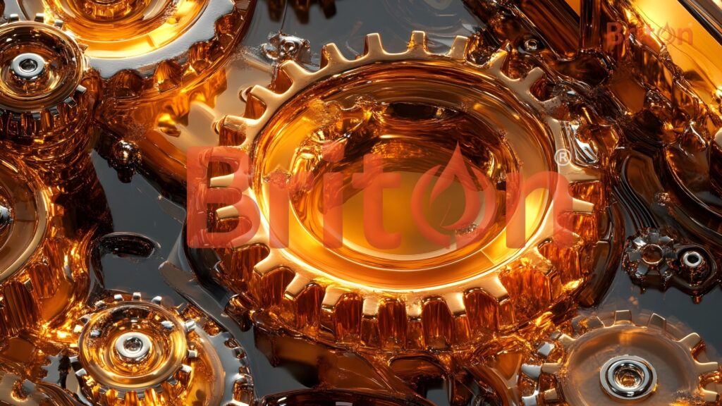 Briton Oil leading Top 5 Wholesale Engine Oil Suppliers in Dubai. Bulk engine oil drums ready for export in Dubai, showcasing leading wholesale lubricant supply operations.