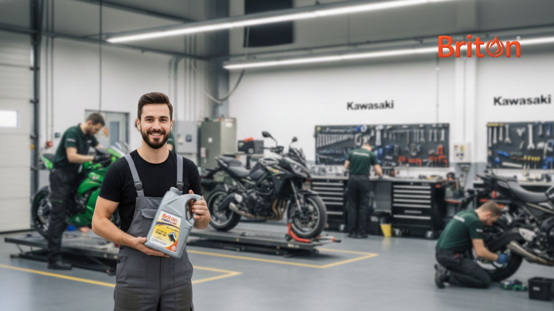 Best Engine Oil for Kawasaki Motorcycle | Briton Oil