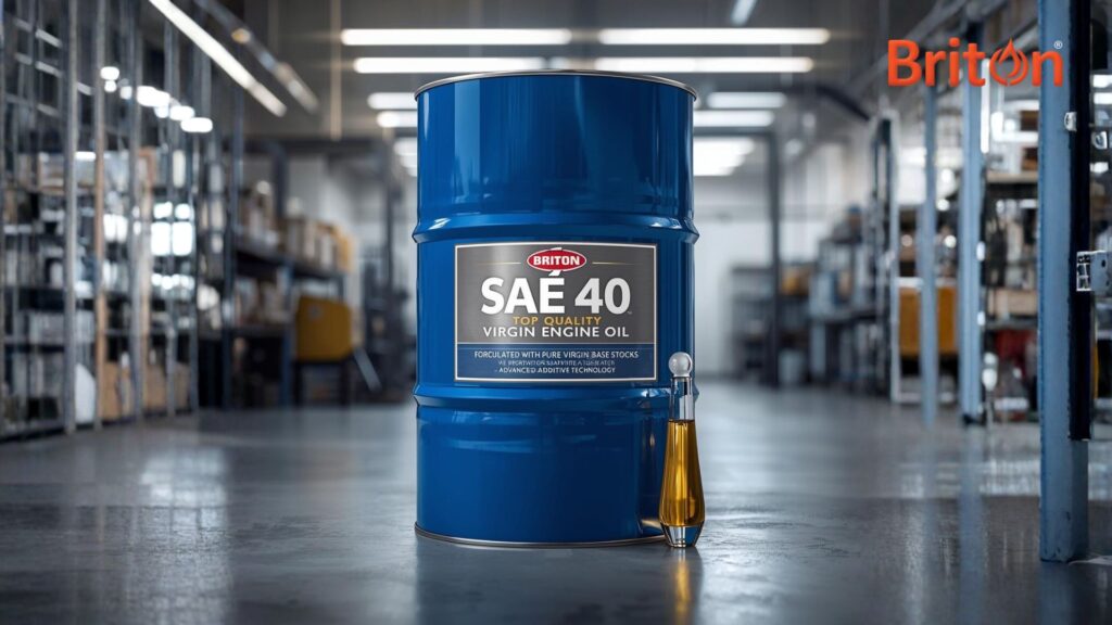 Top quality SAE 40 virgin oil for high-performance engines delivering superior lubrication and engine protection.